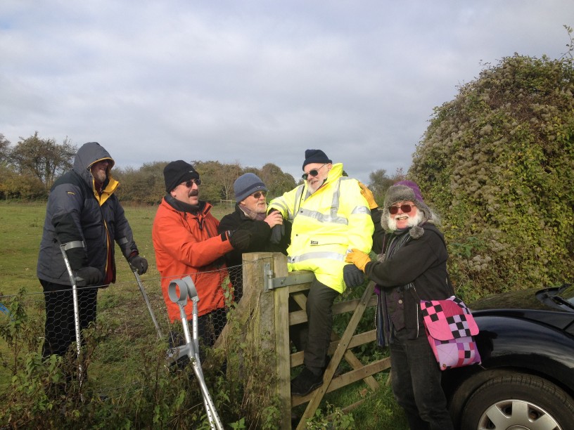 Alan stuck astride high gate