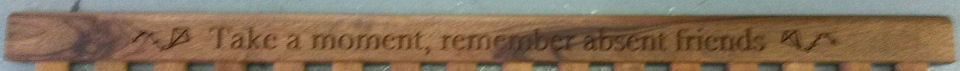 memorial bench engraved back rest