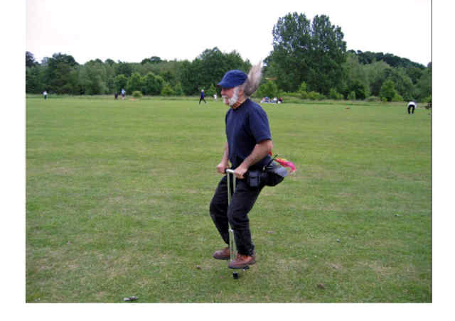 The Groundsman doing some Lawn Aeration