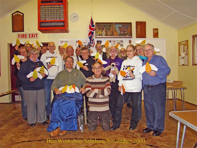 Bee kite workshop Saltdean Nov 2009