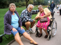 2006 reunion - Margaret, Ron and Dorothy